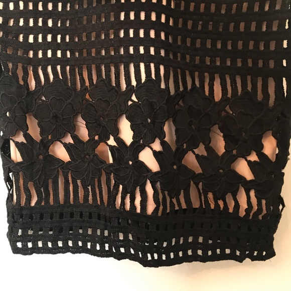 SOLD NWT Lulu’s Luxe Love Black Nude Lace Dress - Picture 9 of 13